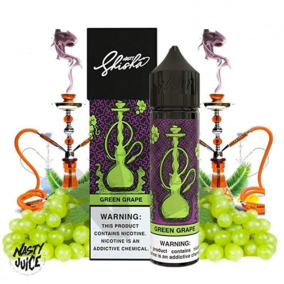 Nasty Juice "Shisha Series" - Green Grape Premium Likit (60ML)