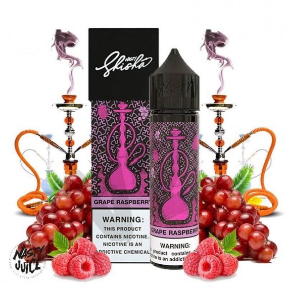Nasty Juice "Shisha Series" - Grape Raspberry Premium Likit (60ML)